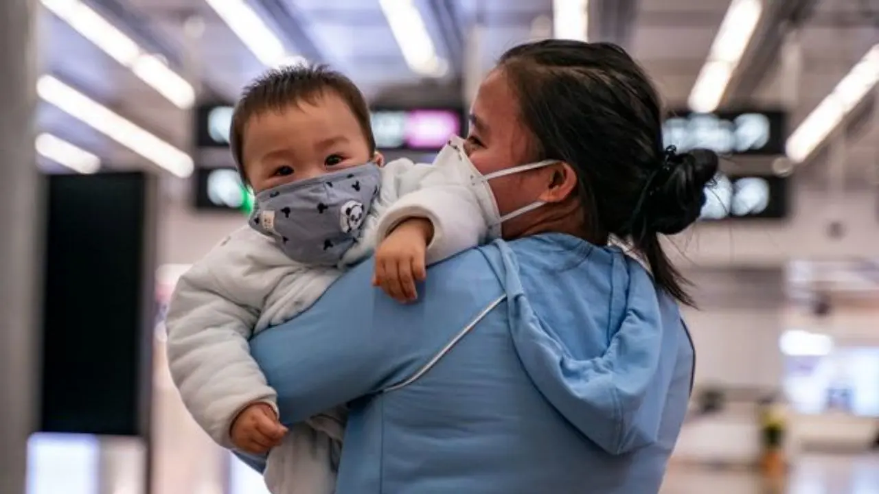 روش فرار کودکان چینی از ویروس کشنده «کرونا» + تصاویر