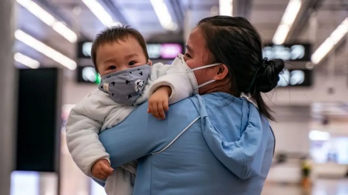 روش فرار کودکان چینی از ویروس کشنده «کرونا» + تصاویر