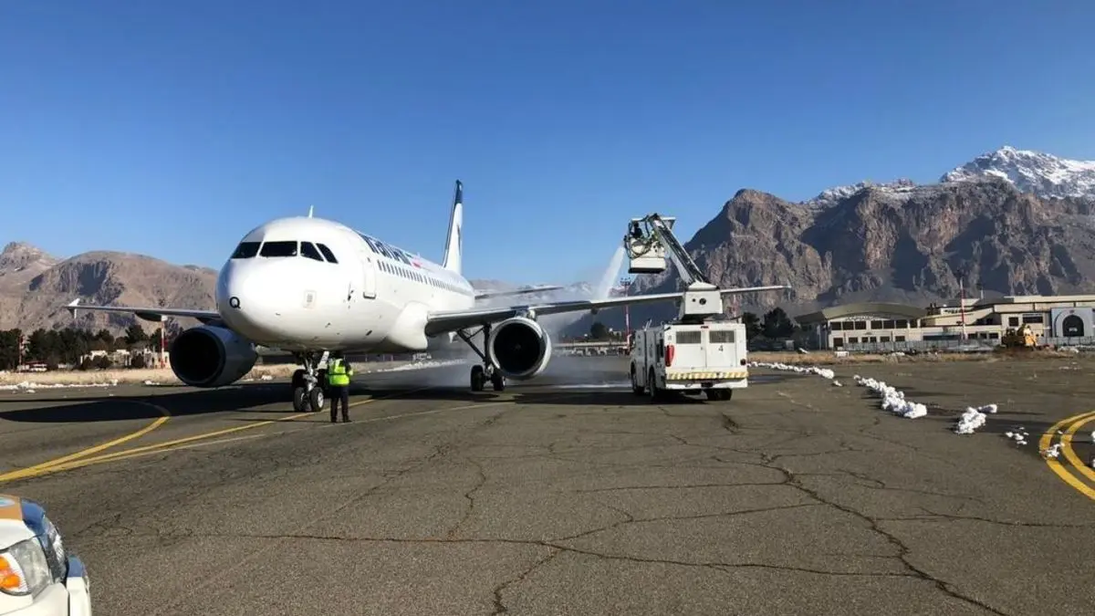 هواپیمای ایرباس 319 پرواز کرمانشاه آماده خدمت‌رسانی مجدد+ ویدیو