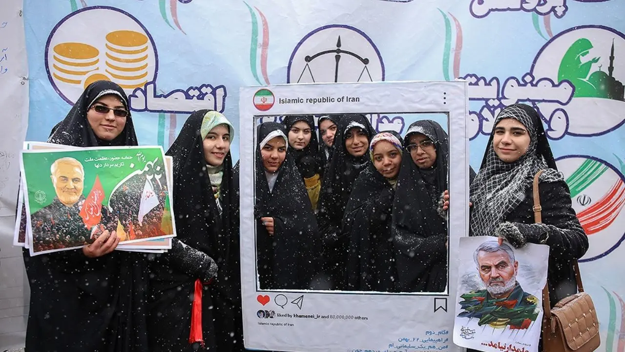 راشاتودی: برف شدید مانع حضور گسترده ایرانی‌ها در راهپیمایی نشد