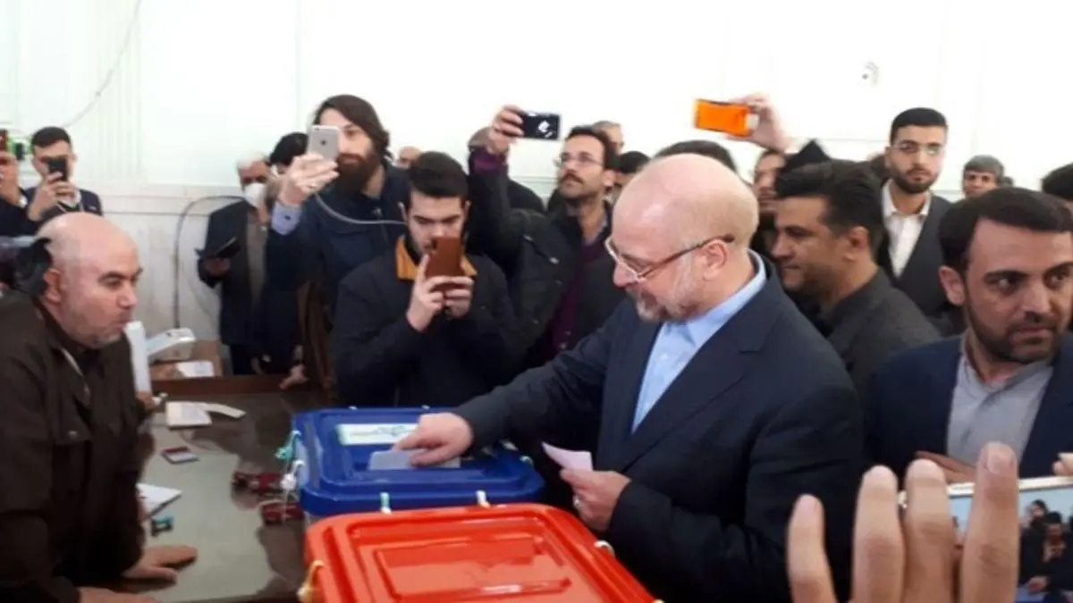 قالیباف رأی خود را به صندوق انداخت