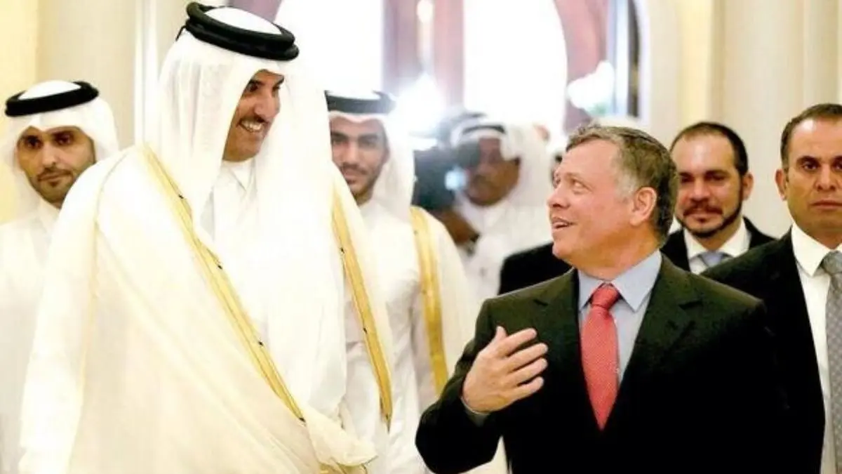 پادشاه اردن با امیر قطر دیدار و رایزنی کرد
