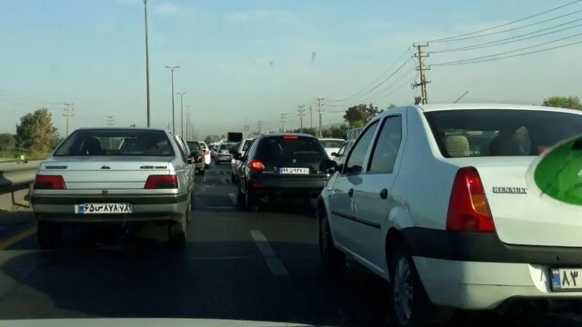 ترافیک پرحجم در مسیر کرج به تهران