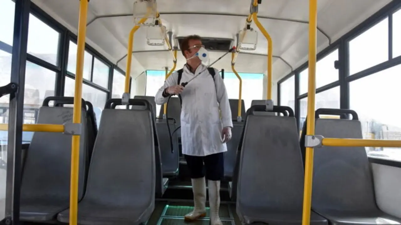 تجهیز 5000 اتوبوس به افشانه‌های ضد عفونی‌کننده