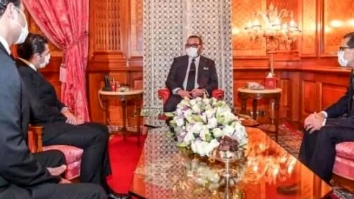 پادشاه مراکش طی جلسه اصلاحات کابینه از ماسک استفاده کرد