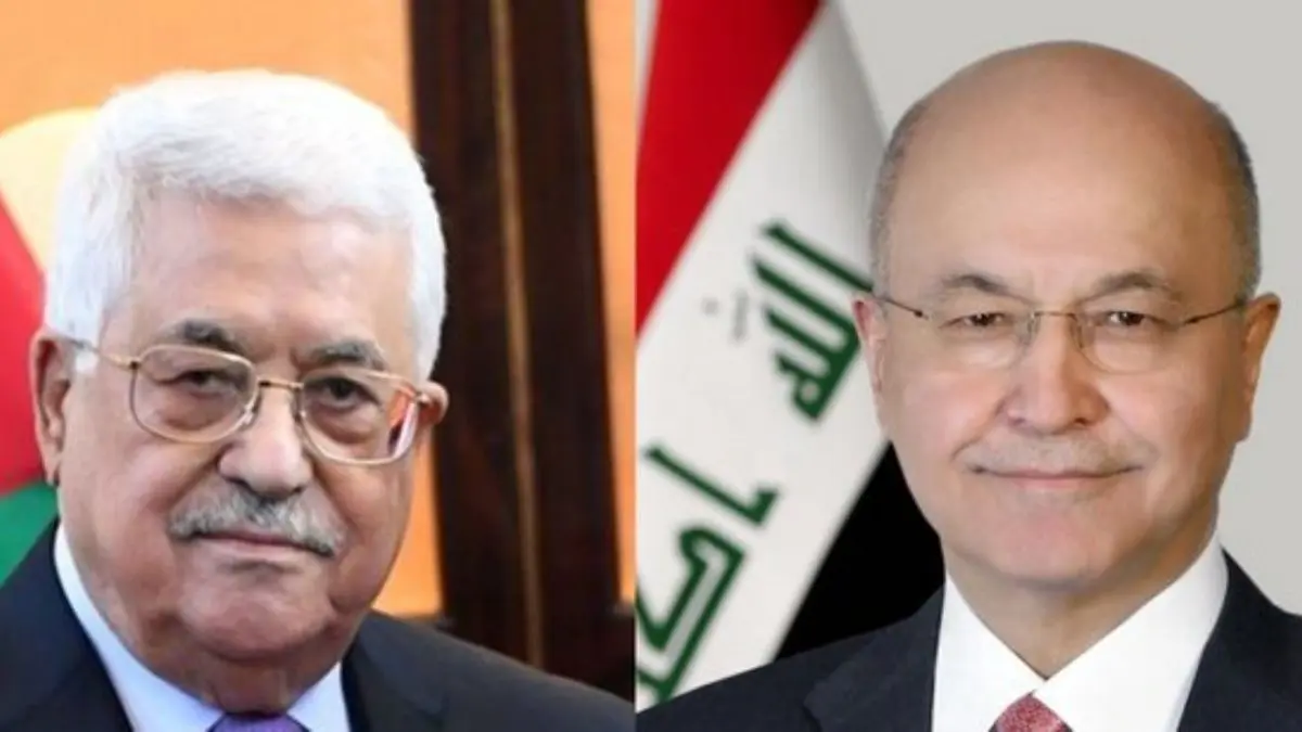 تاکید برهم صالح و محمود عباس بر هماهنگی‌های مشترک