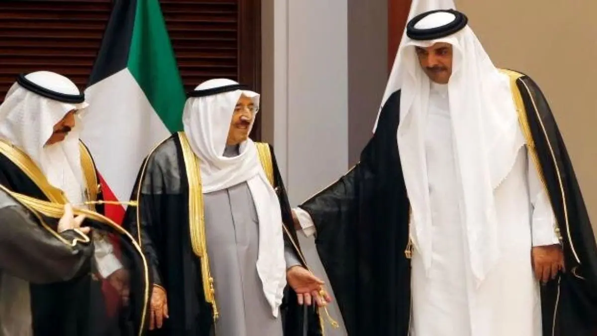 پیام امیر کویت برای همتای قطری خود