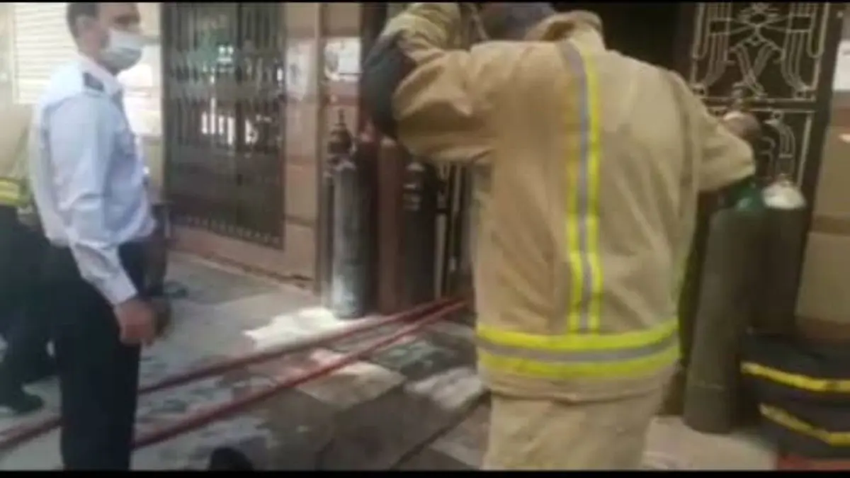حادثه آتش سوزی در محدوده بازار تهران و خیابان پانزده خرداد + ویدئو