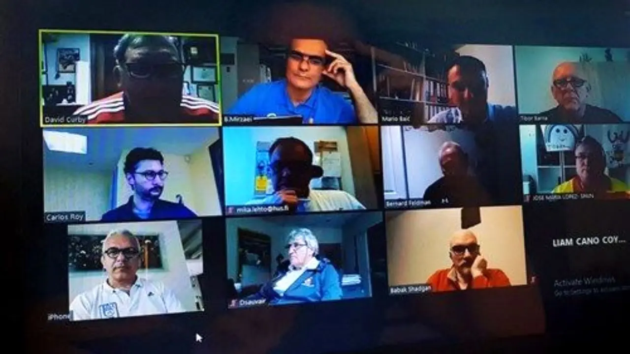 اولین نشست ویدئویی اتحادیه جهانی کشتی با محوریت بحران کرونا