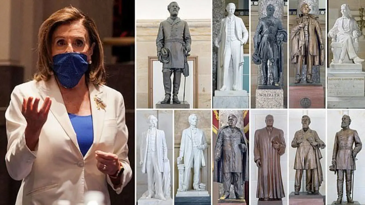 تاکید نانسی پلوسی بر لزوم جمع آوری نمادهای برده داری از کنگره