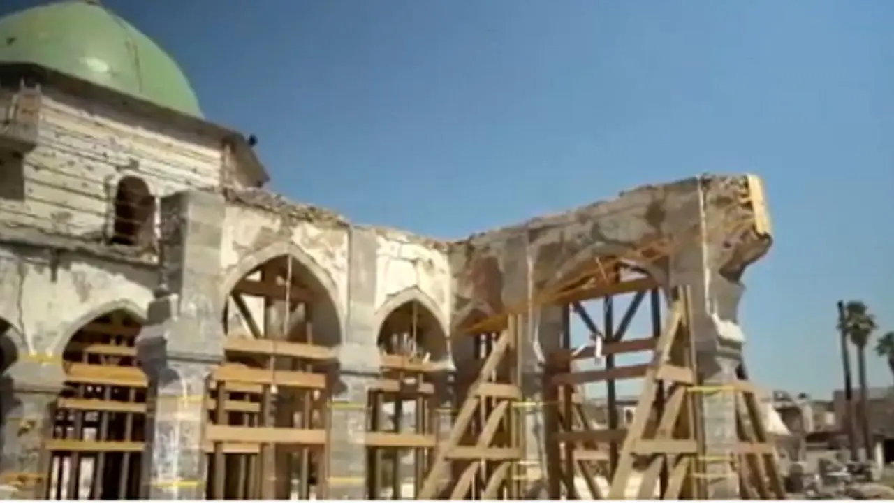 دور دنیا| امارات مسجد ابوبکر بغدادی را بازسازی کرد+ عکس
