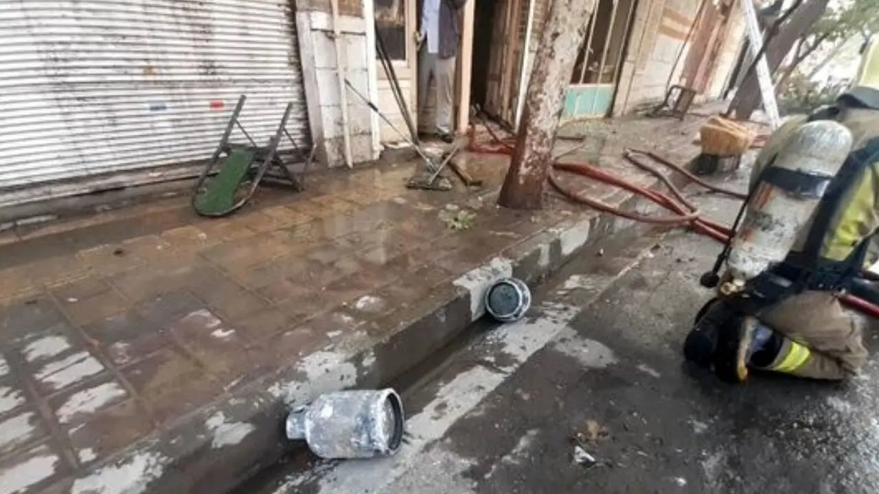 انفجار انبار سیلندر گاز در تهران 2 نفر را کشت + ویدئو