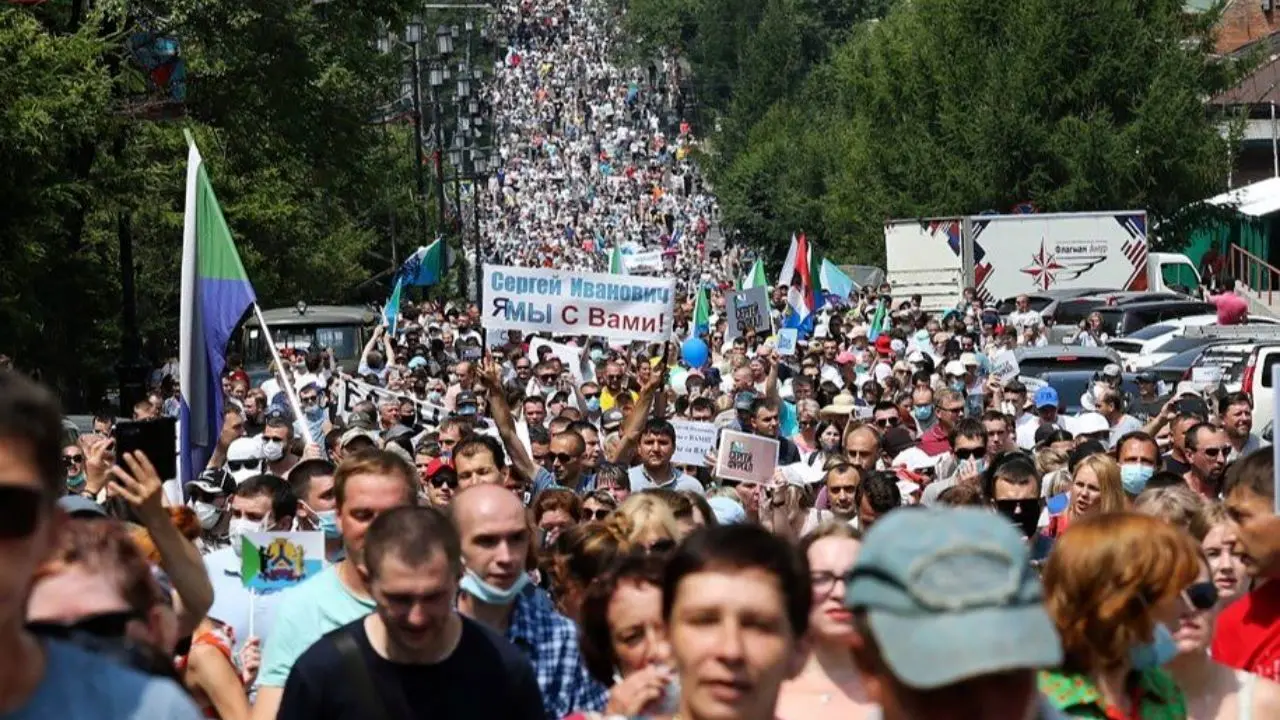 اعتراض به دولت پوتین در خاباروفسک