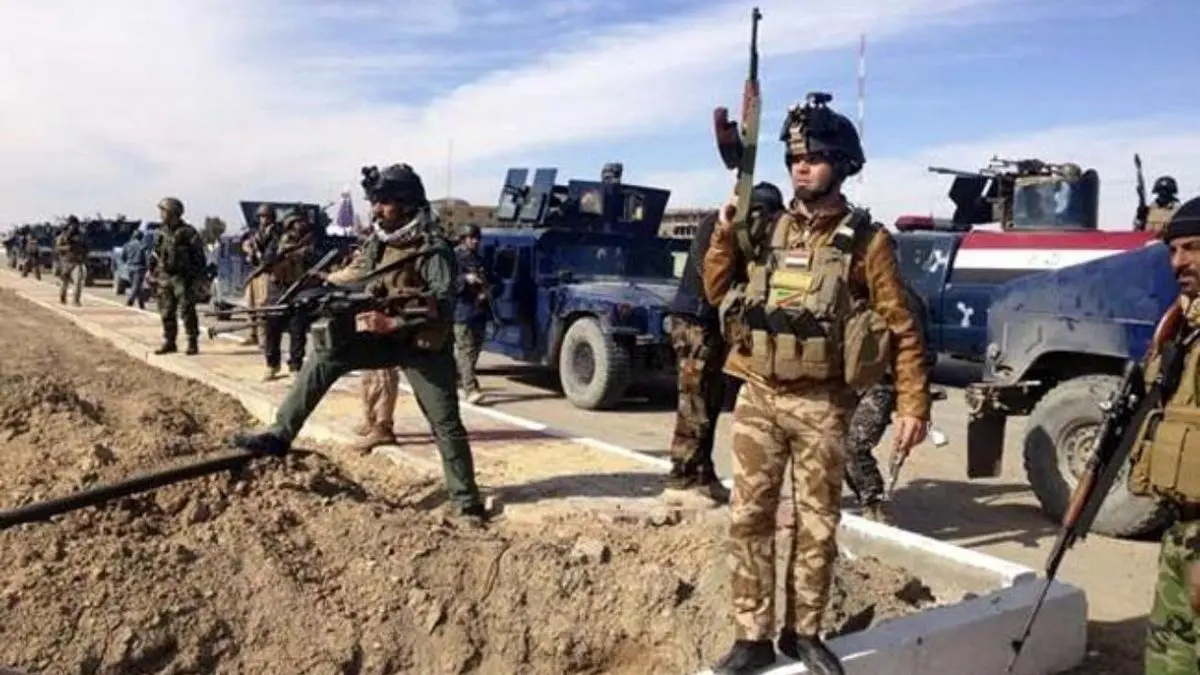 درگیری ارتش عراق و نیروهای داعش در کرکوک