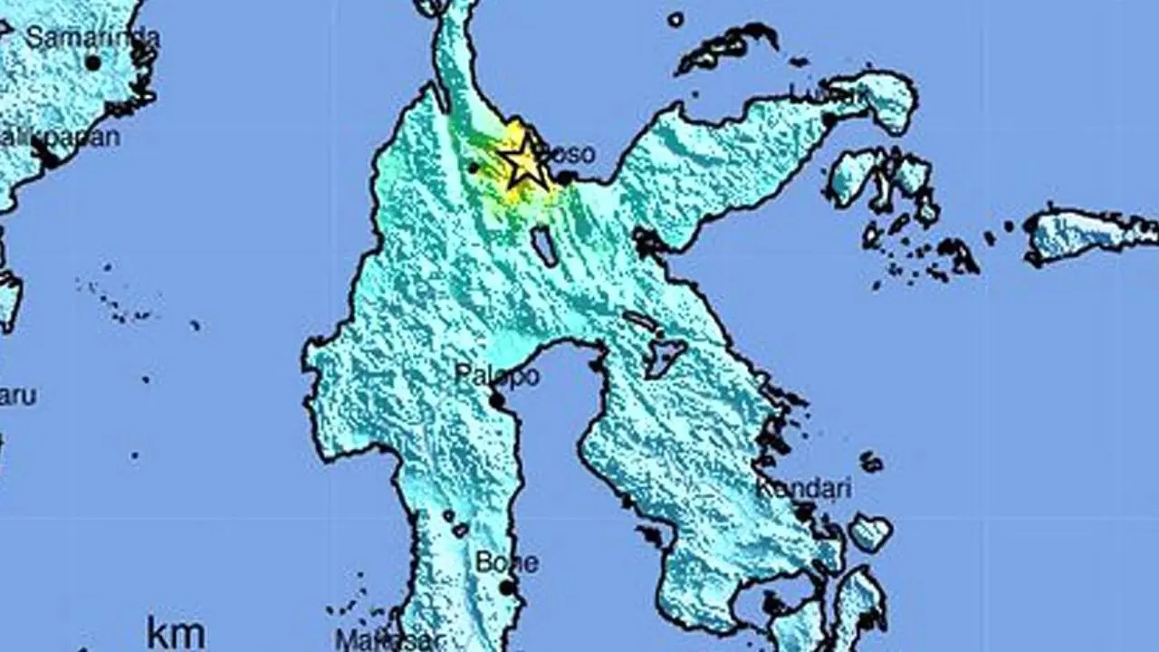 زمین لرزه 6.8 ریشتری در اندونزی