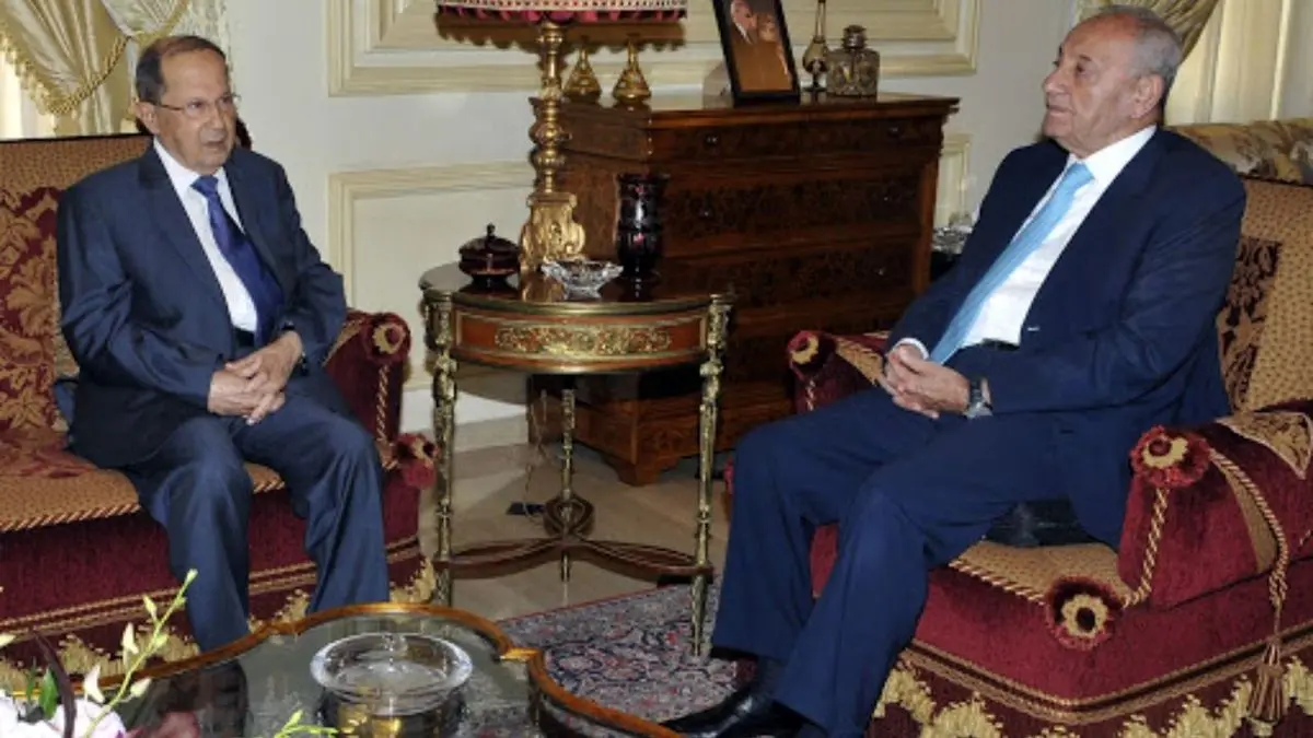 دیدار میشل عون و رئیس پارلمان لبنان