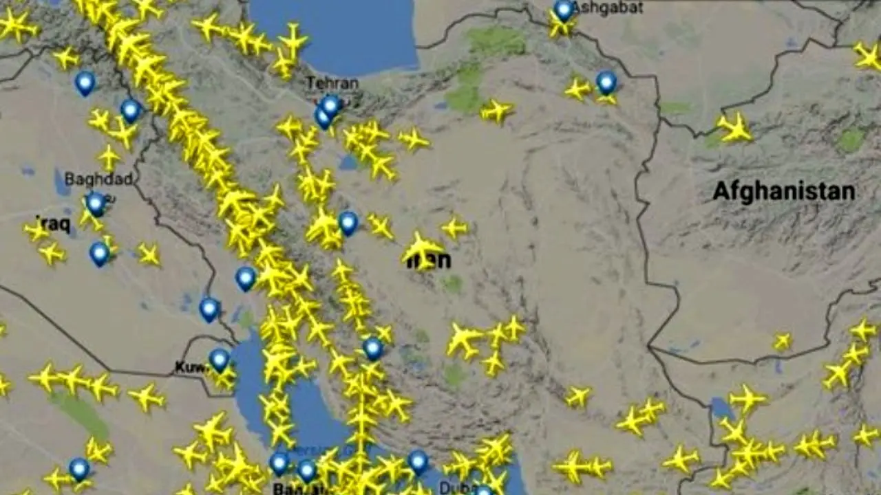 پروازهای عبوری از آسمان ایران 36 درصد افزایش یافت/ جابجایی مسافر در فرودگاهها  45درصد کاهش یافت