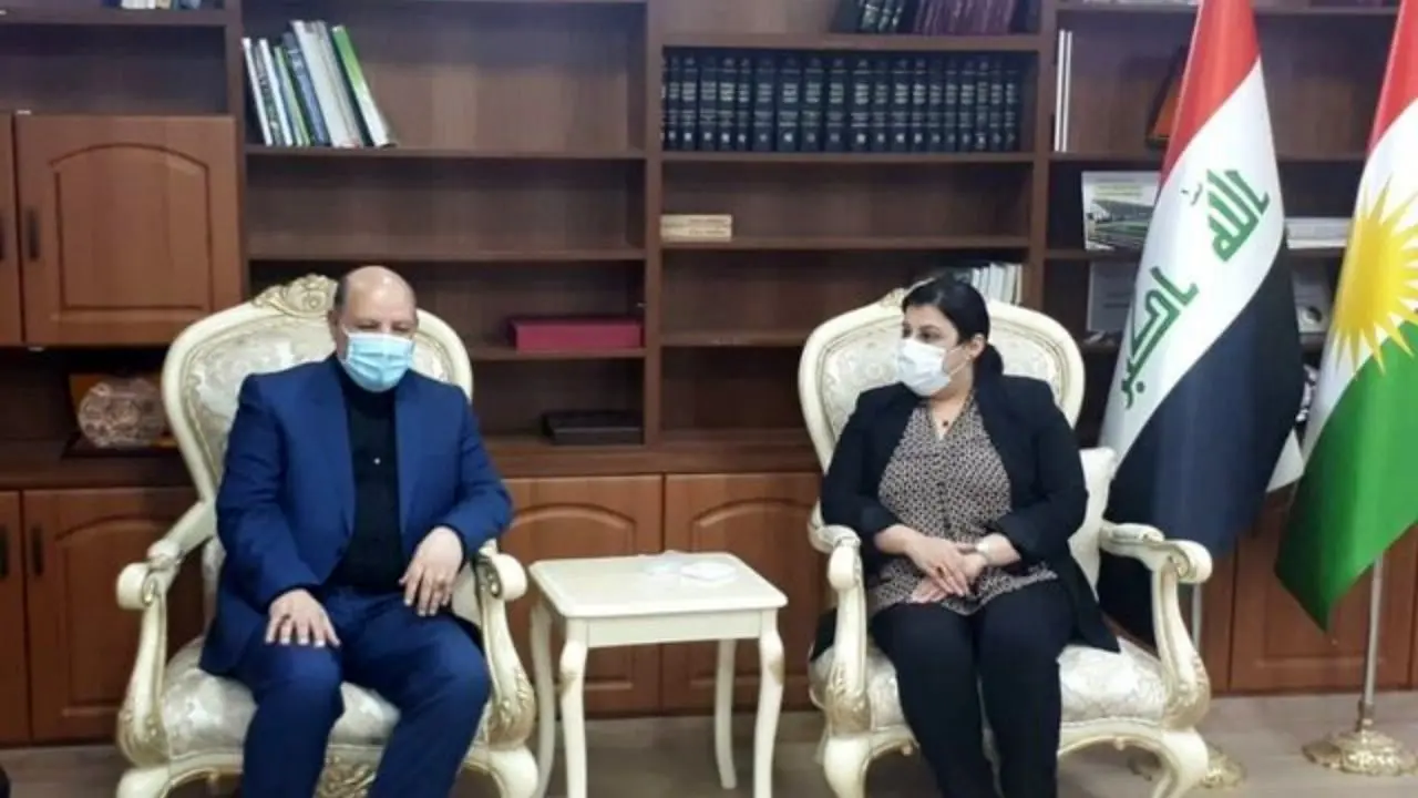 رایزنی سرکنسول ایران با وزیر کشاورزی اقلیم کردستان عراق