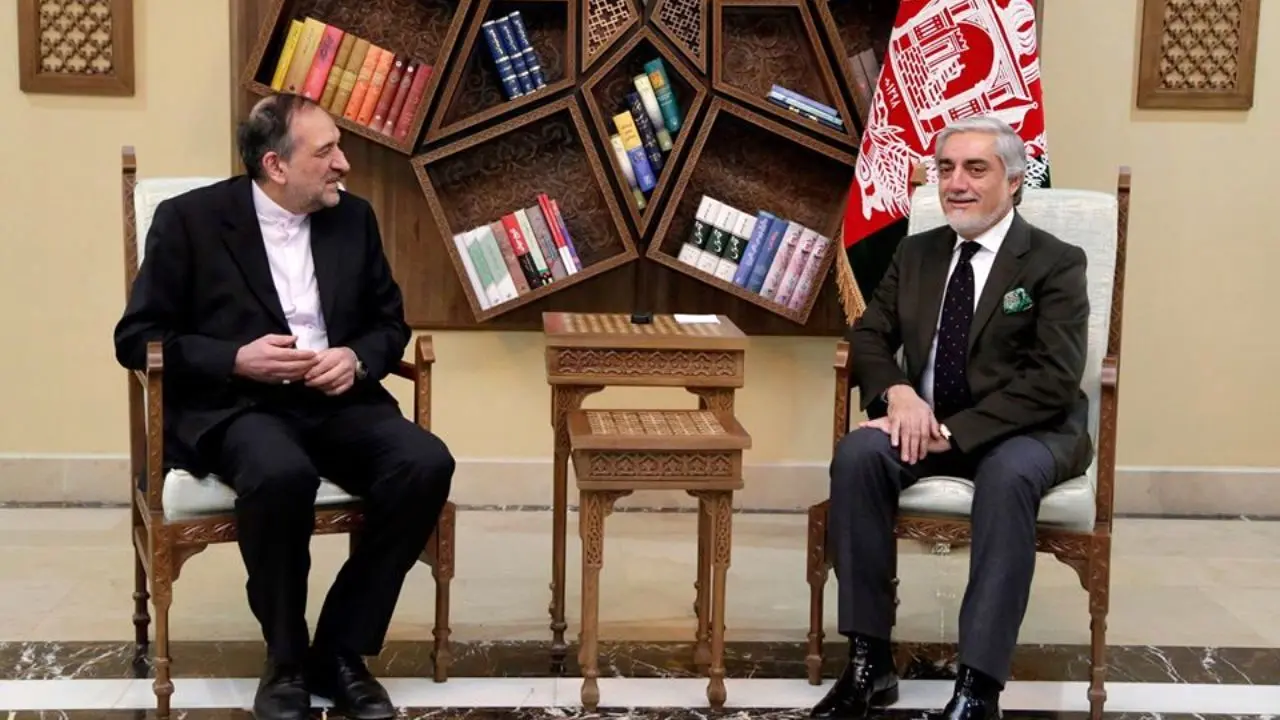 دیدار عبدالله عبدالله با سفیر ایران در افغانستان