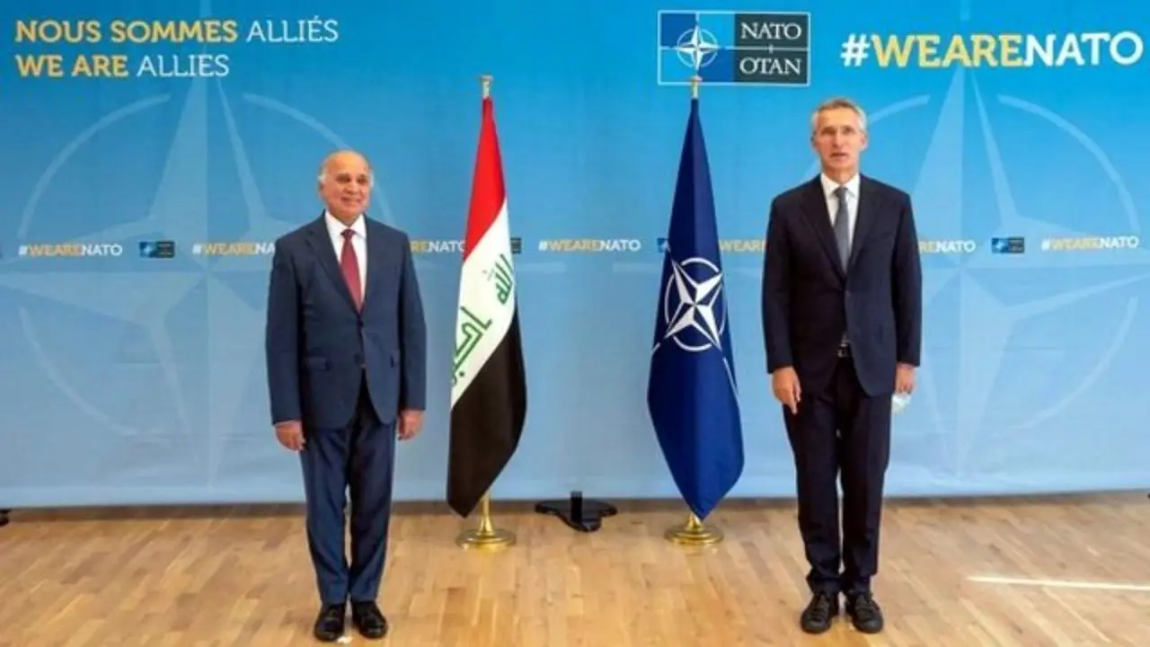 دیدار دبیرکل ناتو و وزیر خارجه عراق در بروکسل