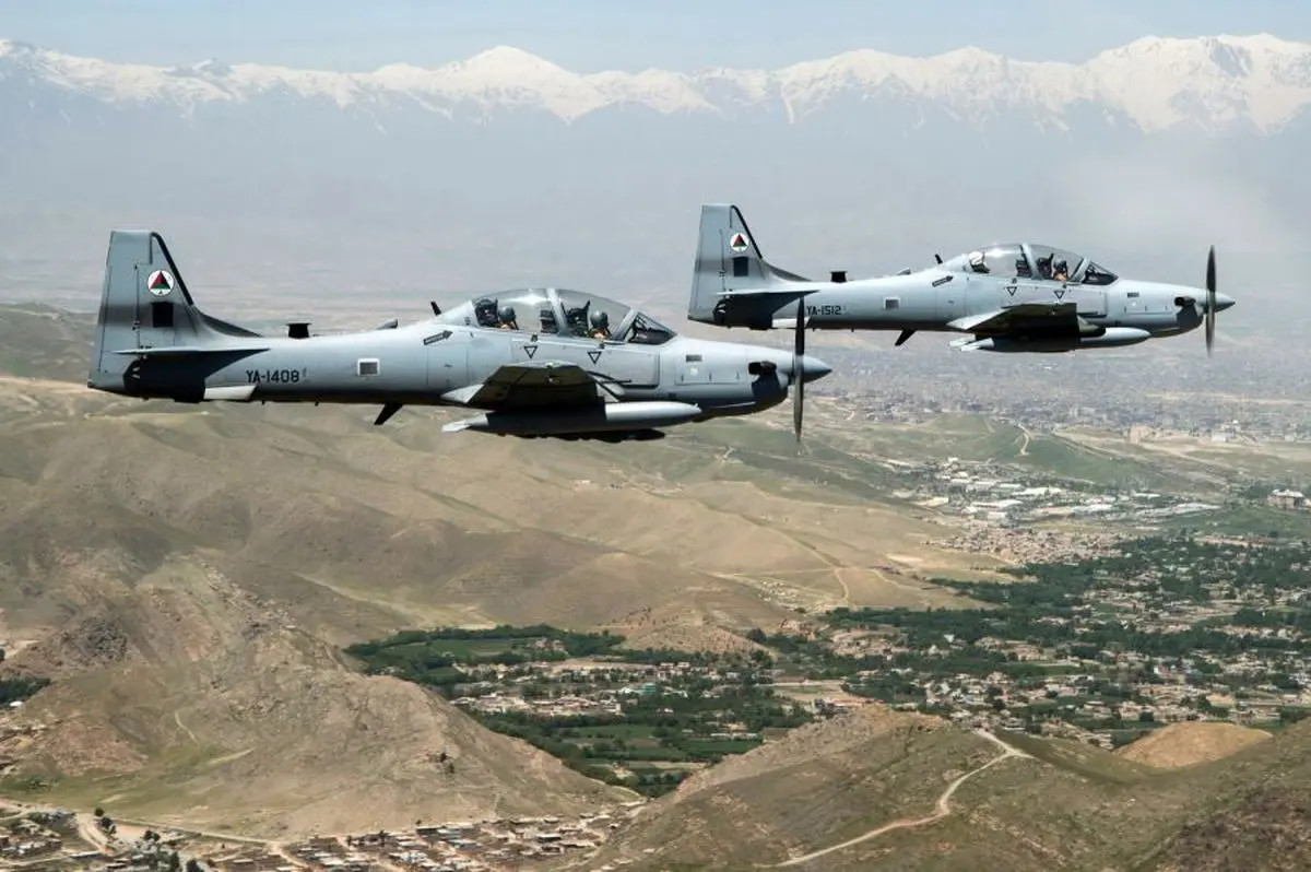 نیروی هوایی افغانستان به این جنگنده‌ها مجهز شد+ عکس
