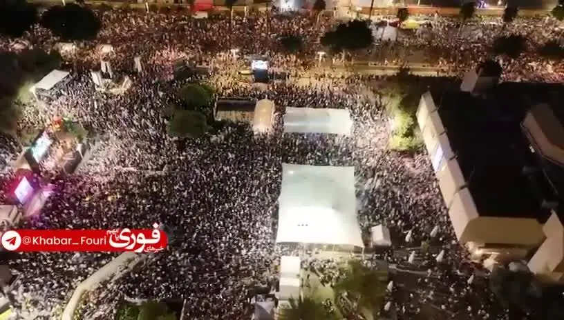 ببینید| تظاهرات 100 هزار نفری در تل‌آویو