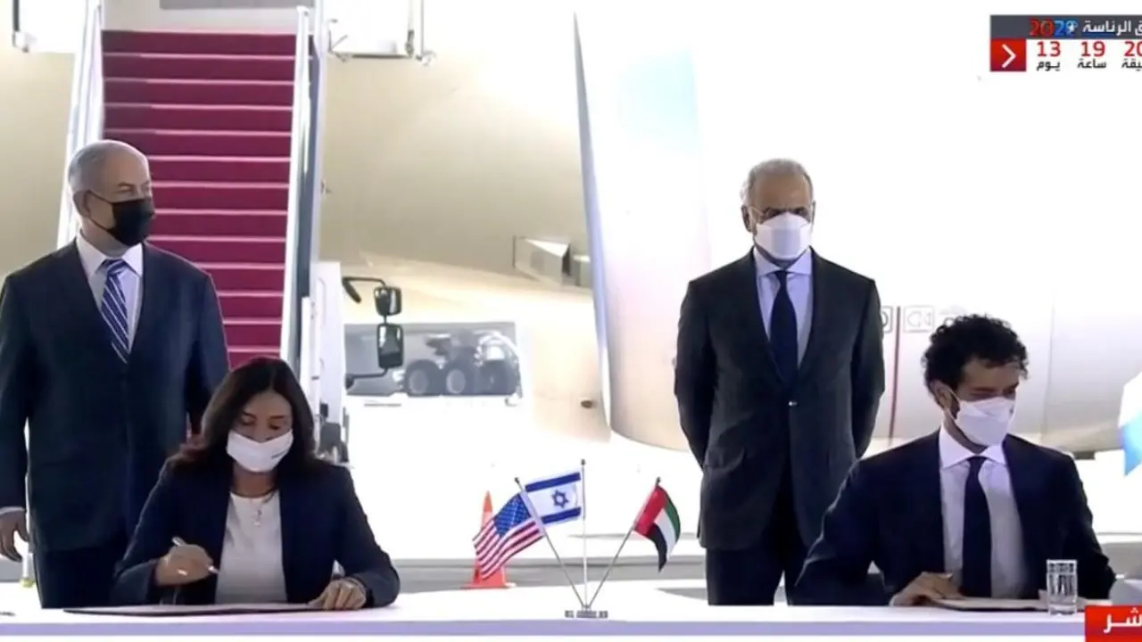 استقبال نتانیاهو از هیات اماراتی