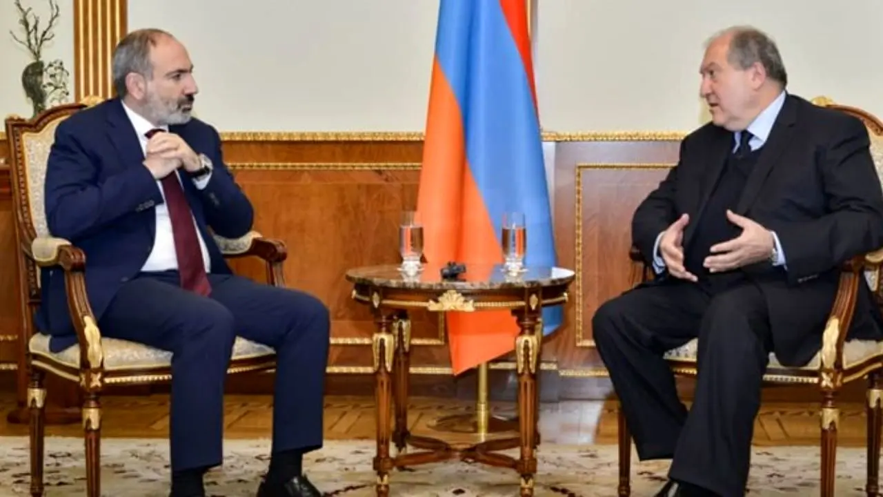 رئیس‌جمهور ارمنستان، در مسکو استعفای پاشینیان را خواستار شد