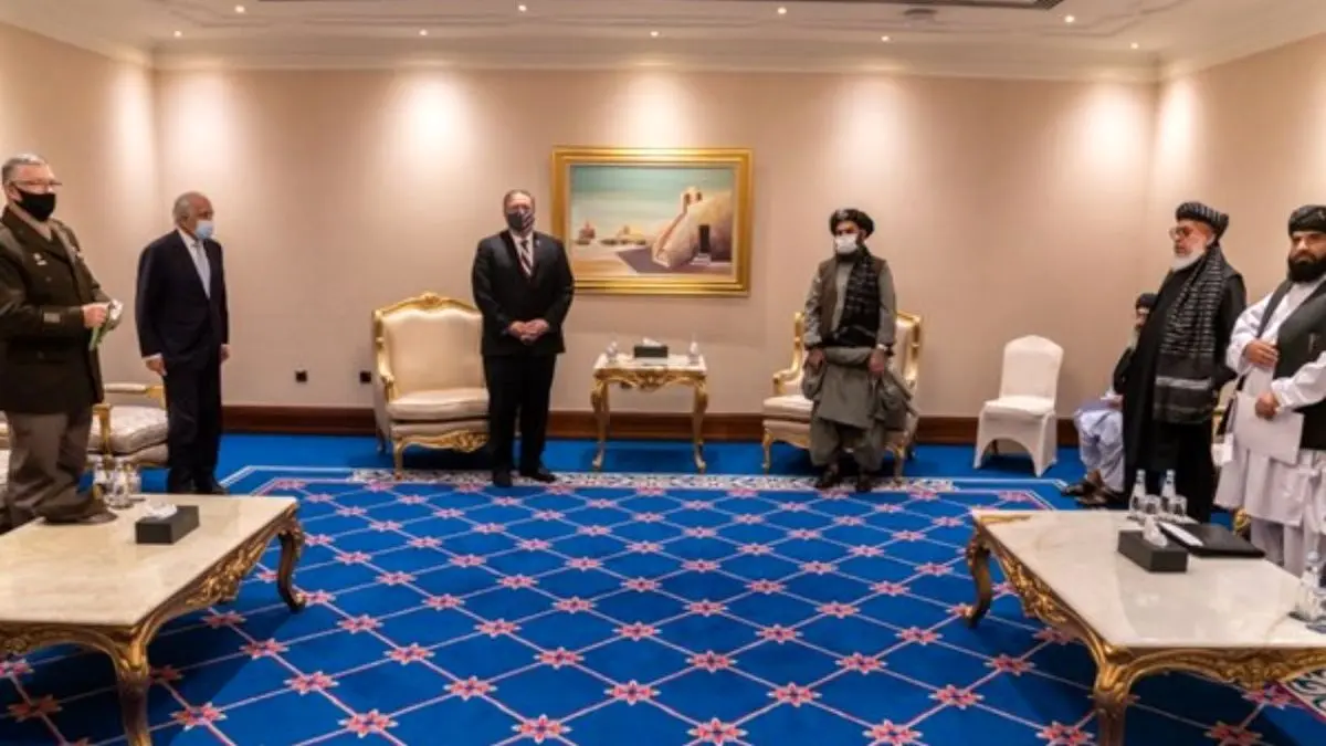 دیدار پمپئو با نمایندگان طالبان در قطر