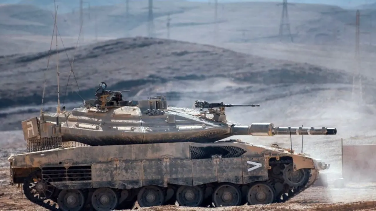 لحظه سقوط تانک مرکاوای اسراییلی‌ها+ ویدئو