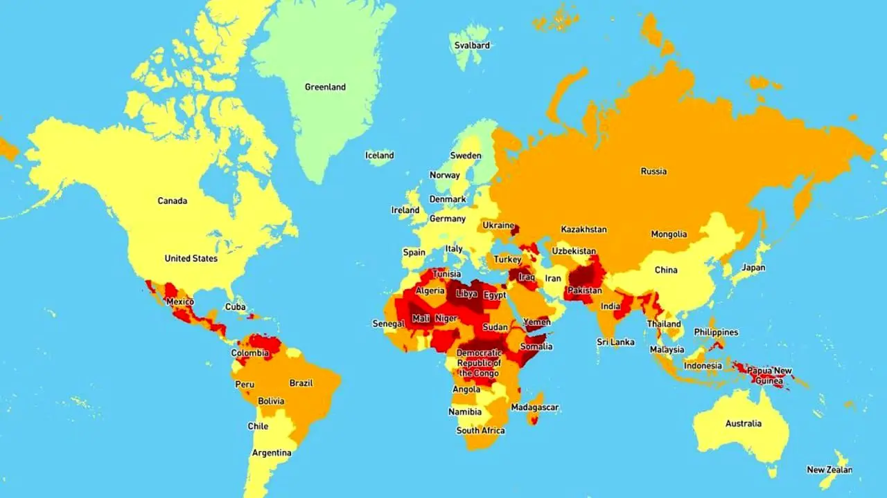 دور دنیا | خطرناک‌ترین و امن‌ترین کشورهای جهان کدام‌اند؟