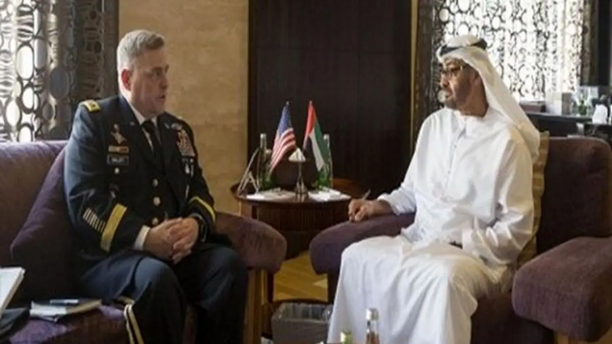 دیدار ولیعهد ابوظبی و رئیس ستاد مشترک ارتش آمریکا