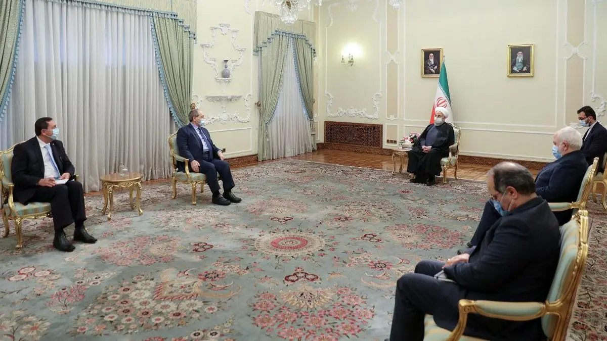 رئیس‌جمهوری در دیدار وزیر خارجه سوریه: روابط ایران و سوریه برادرانه و راهبردی است / روند آستانه را در راستای حفظ منافع و تمامیت ارضی سوریه مفید می‌دانیم