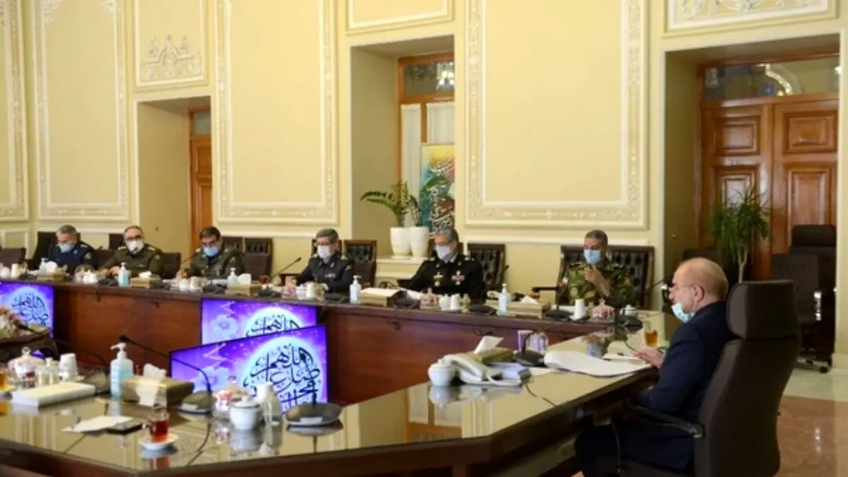 فرمانده کل ارتش با رئیس مجلس شورای اسلامی دیدار کرد