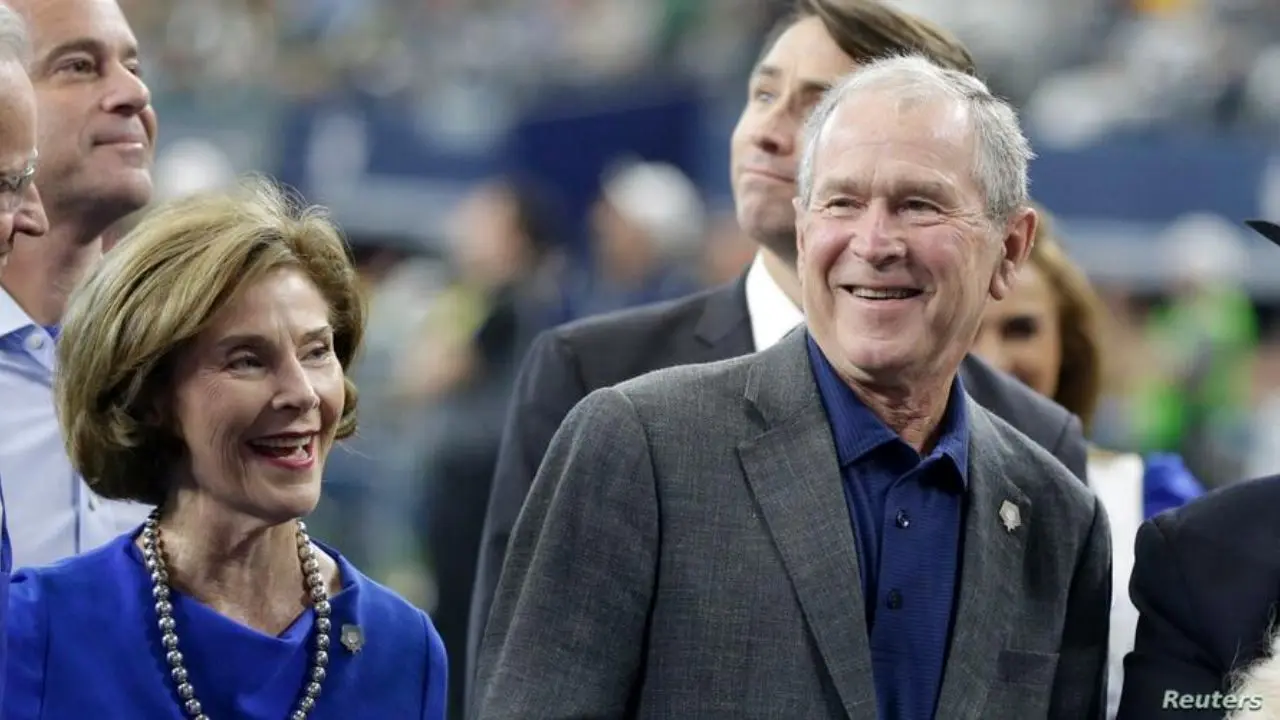 جورج و لورا بوش در مراسم تحلیف بایدن شرکت می کنند
