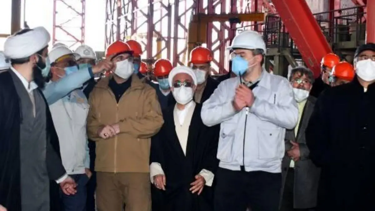 بازدید رئیس مجلس شورای اسلامی از شرکت‌های گروه فولاد مبارکه
