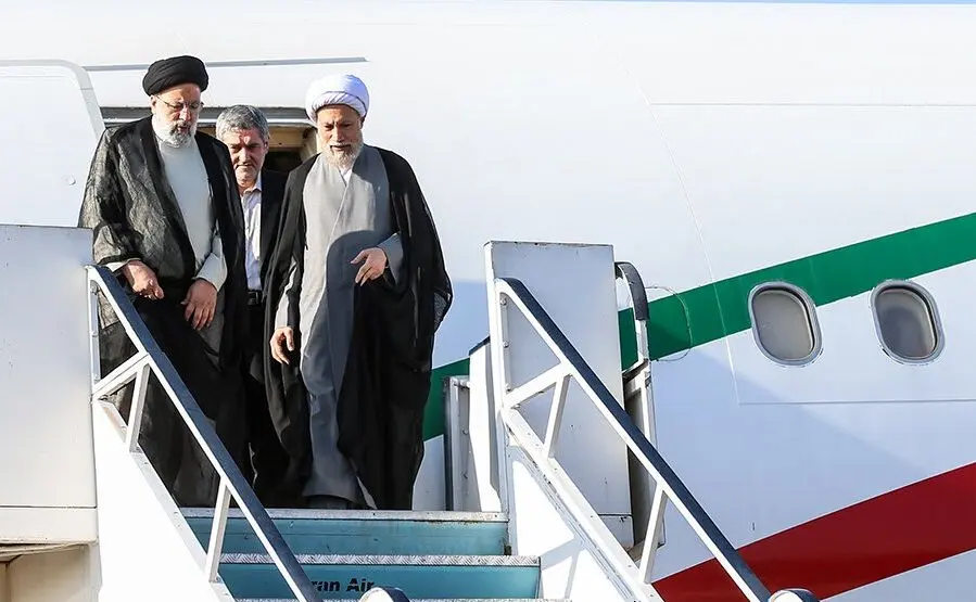 استقبال بازیگر معروف شیرازی از رئیسی در فرودگاه شیراز + عکس