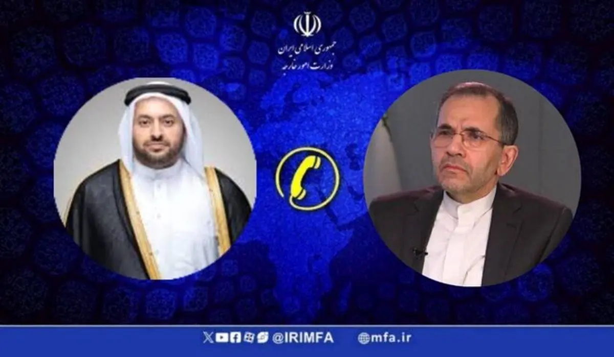 گفتگوی تلفنی معاون وزارت امور خارجه ایران با وزیر مشاور در وزارت خارجه قطر