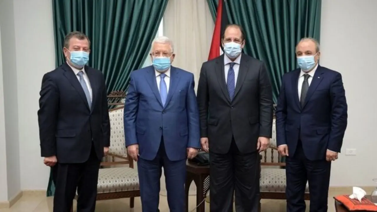 دیدار محمود عباس با روسای دستگاه‌های اطلاعات مصر و اردن