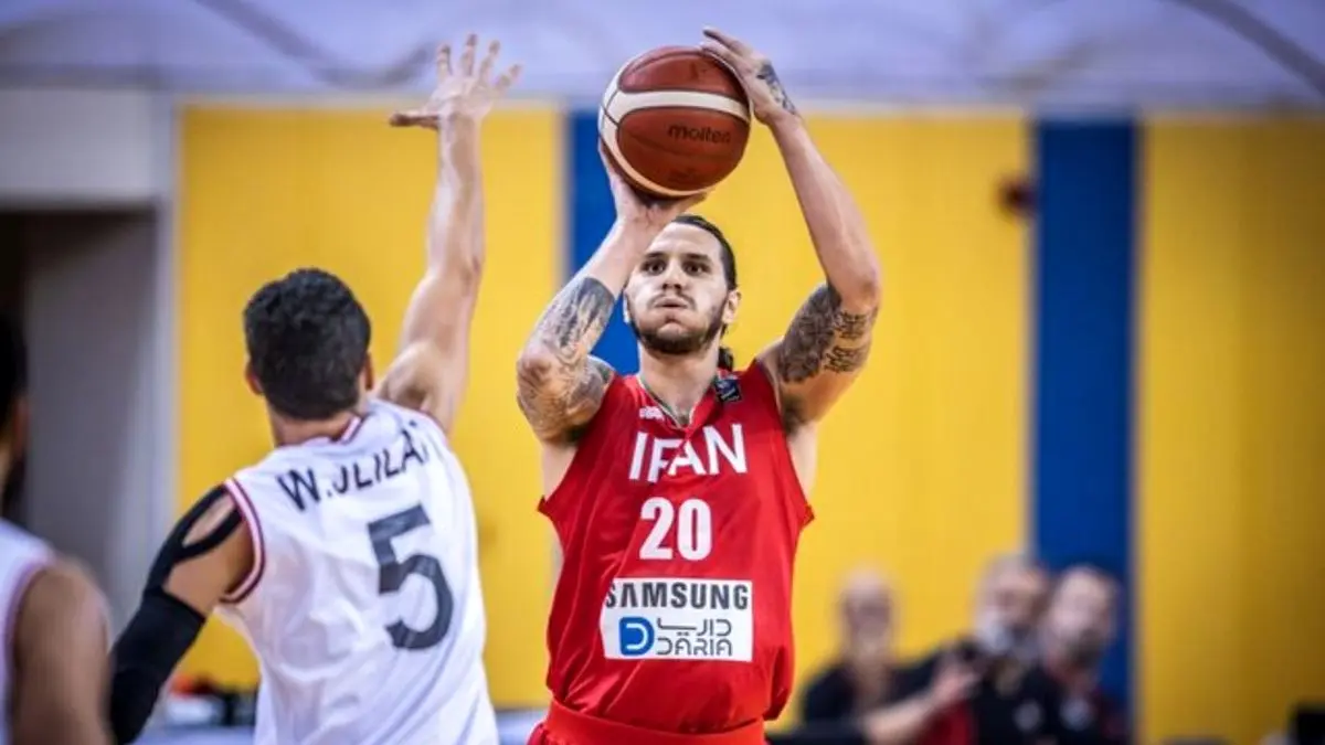 همگروهی بسکتبال ایران با آمریکا در المپیک توکیو