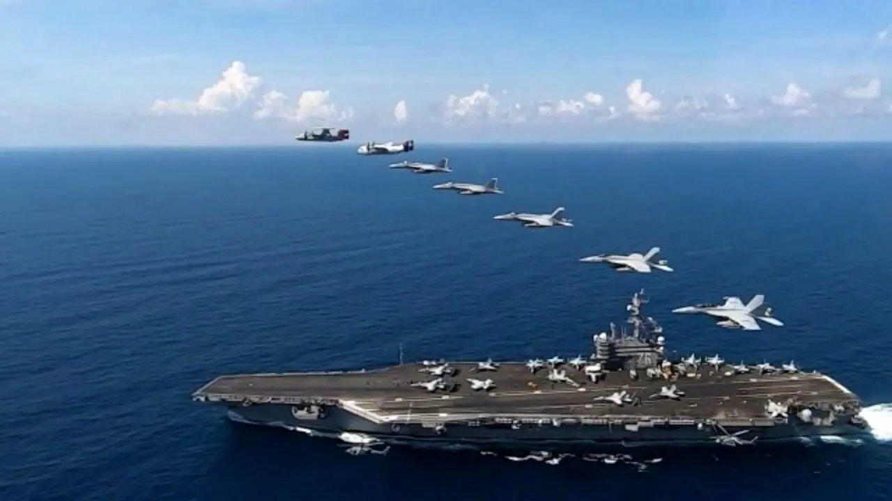 رزمایش نظامی آمریکا در دریای چین جنوبی