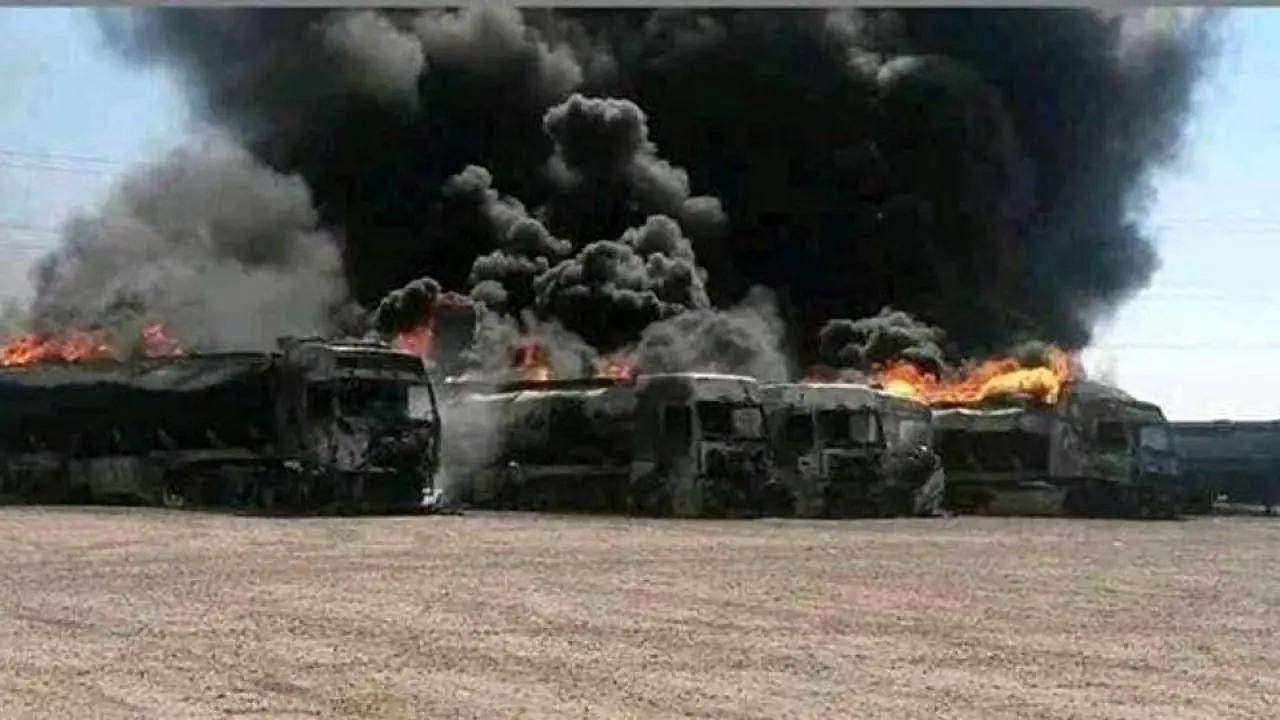 حریق 1000 دستگاه کامیون در انفجار گمرک اسلام‌قلعه/ مرز دوغارون حداقل 2 هفته تعطیل است
