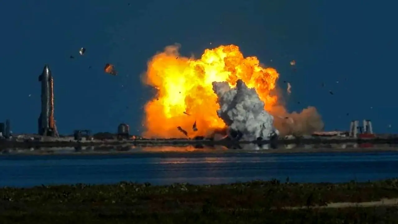 لحظه انفجار دوباره موشک اسپیس ایکس+ ویدئو