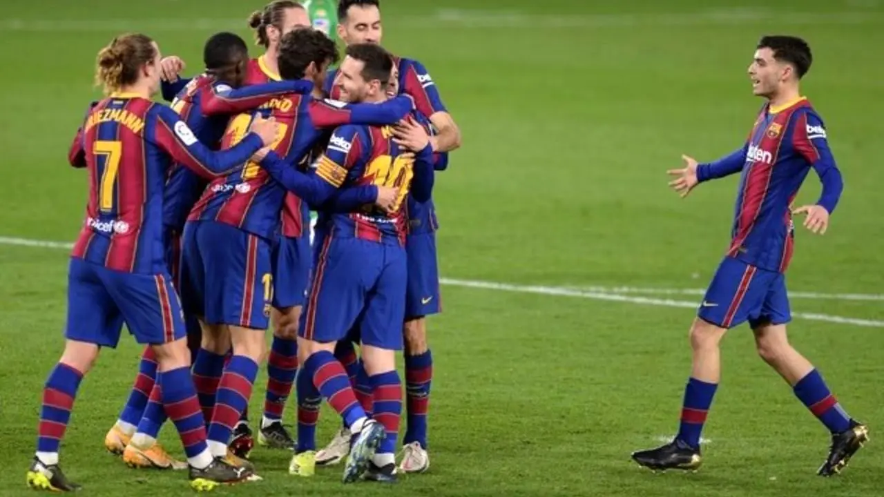 پیروزی بارسلونا در شب گلزنی مسی
