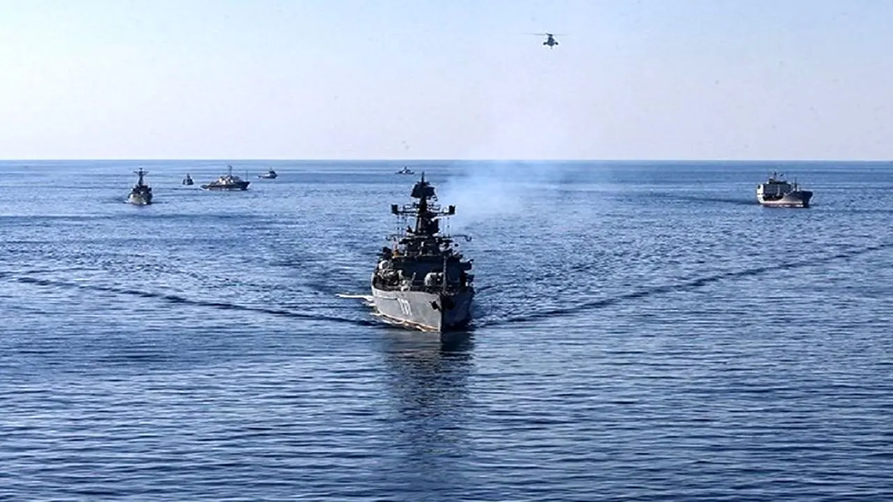 شناورهای ایران و روسیه به سمت اهداف دریایی تیراندازی کردند