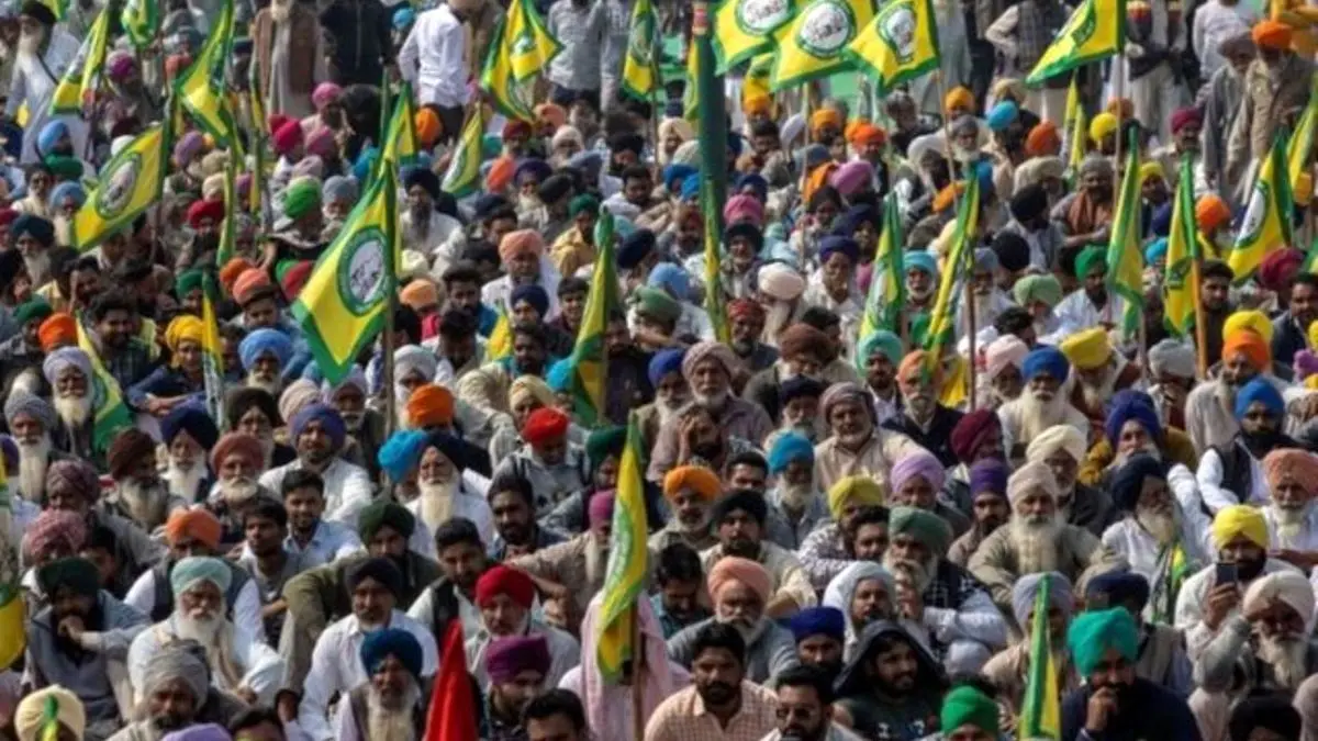 اعتراض بیش از صدهزار کشاورز هندی در پنجاب