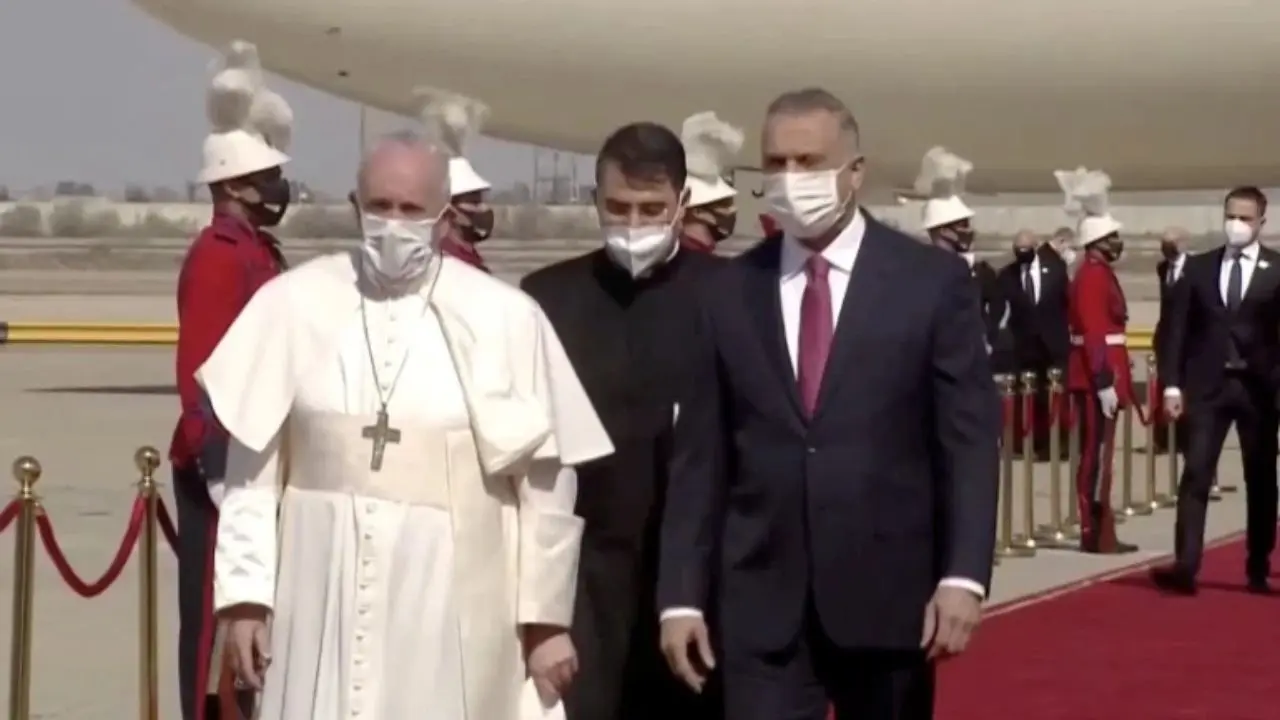 پاپ به عراق رسید+ ویدئو