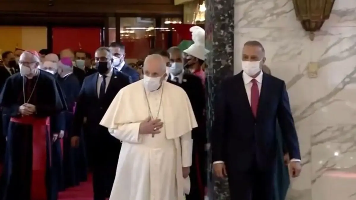 پاپ فرانسیس با آیت الله سیستانی در نجف اشرف دیدار کرد