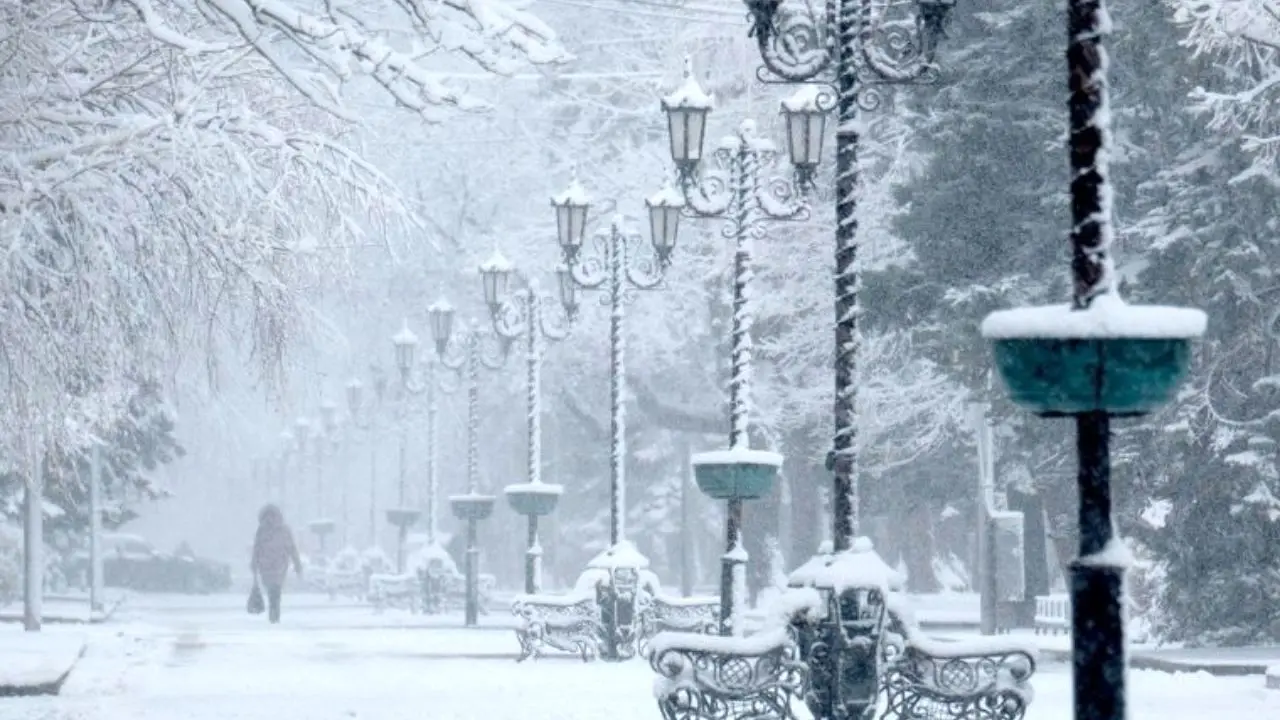 زمستان واقعی در راه مسکو