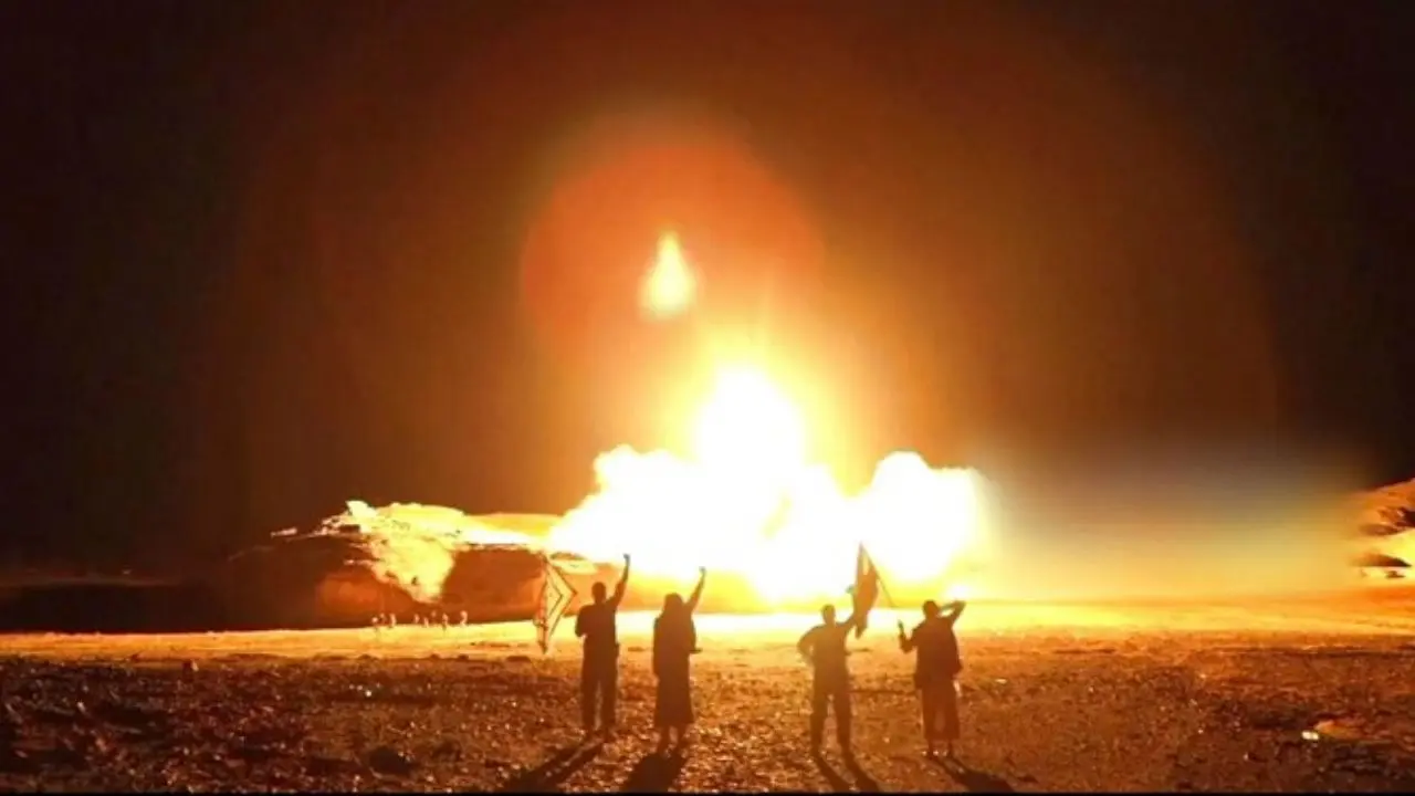 فوری/ اولین تصویر از حمله شدید موشکی به آرامکو عربستان